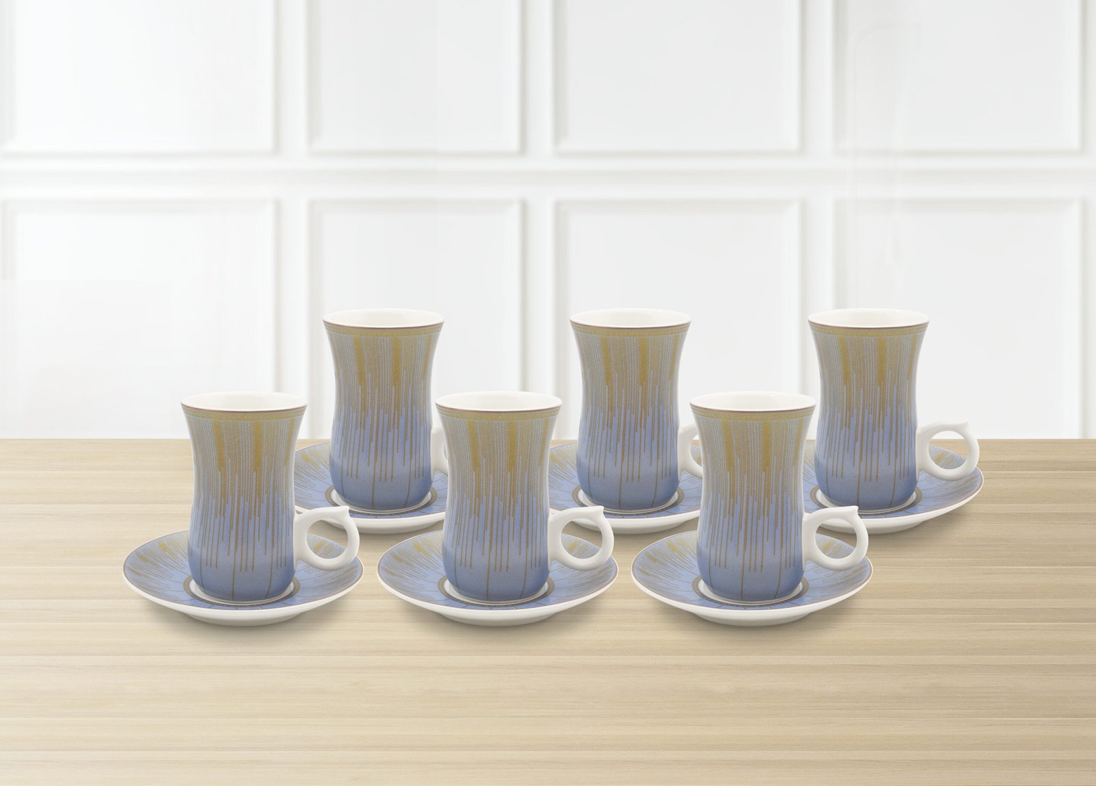 ORCHID 12PCS ISTIKAN CUP CUP AND SAUCER DECCA