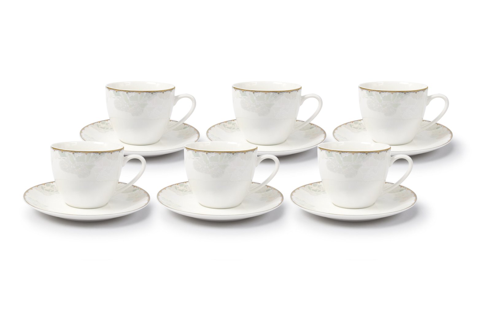ORCHID 12PCS NBC CUP AND SAUCER SET LOTUS