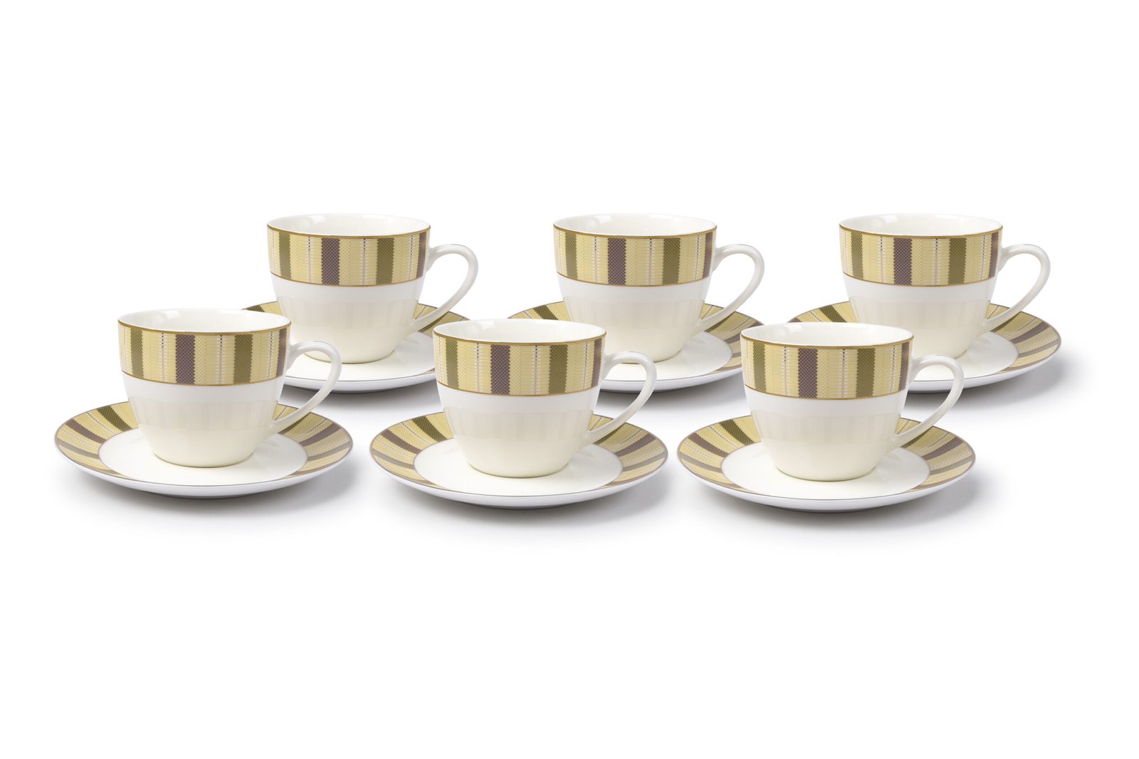 ORCHID 12PCS NBC CUP AND SAUCER SET VIOLA