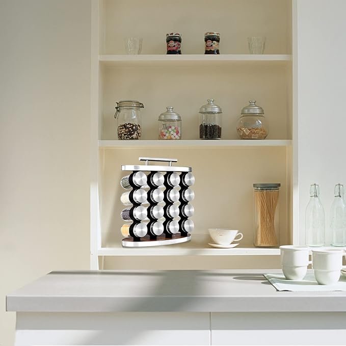 spice jar set with stand