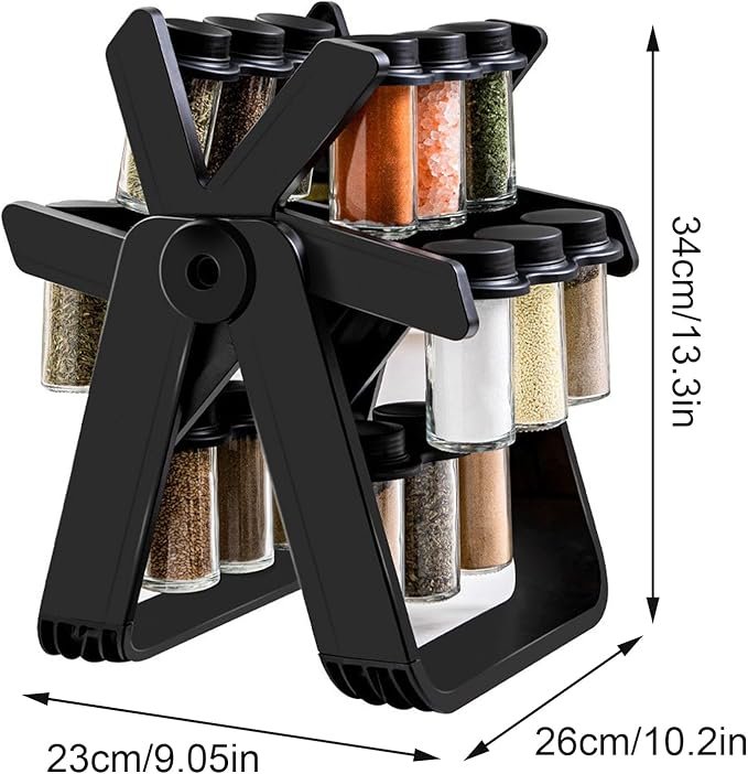revolving spice jar set