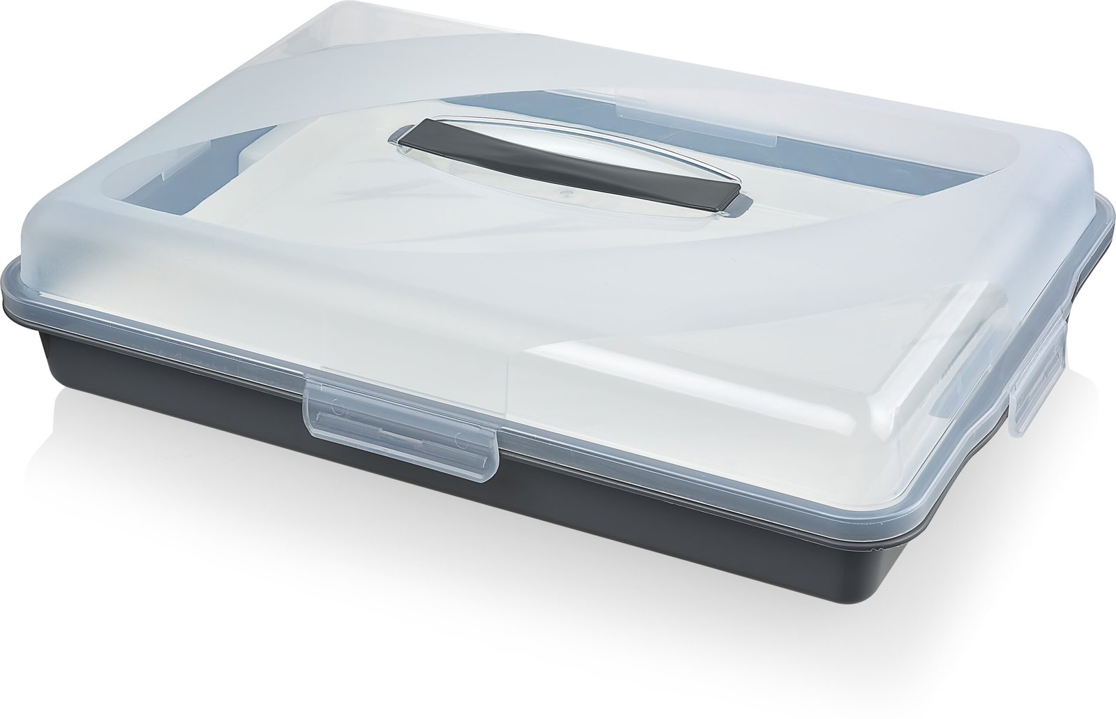 BAGER LUNA PASTRY CONTAINER WITH TRAY GREY