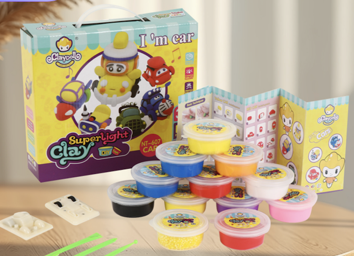 clay toy car