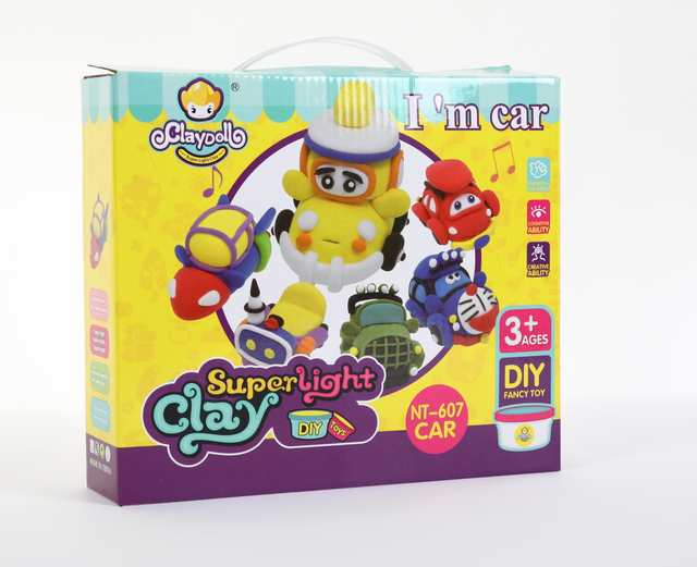 clay toy car