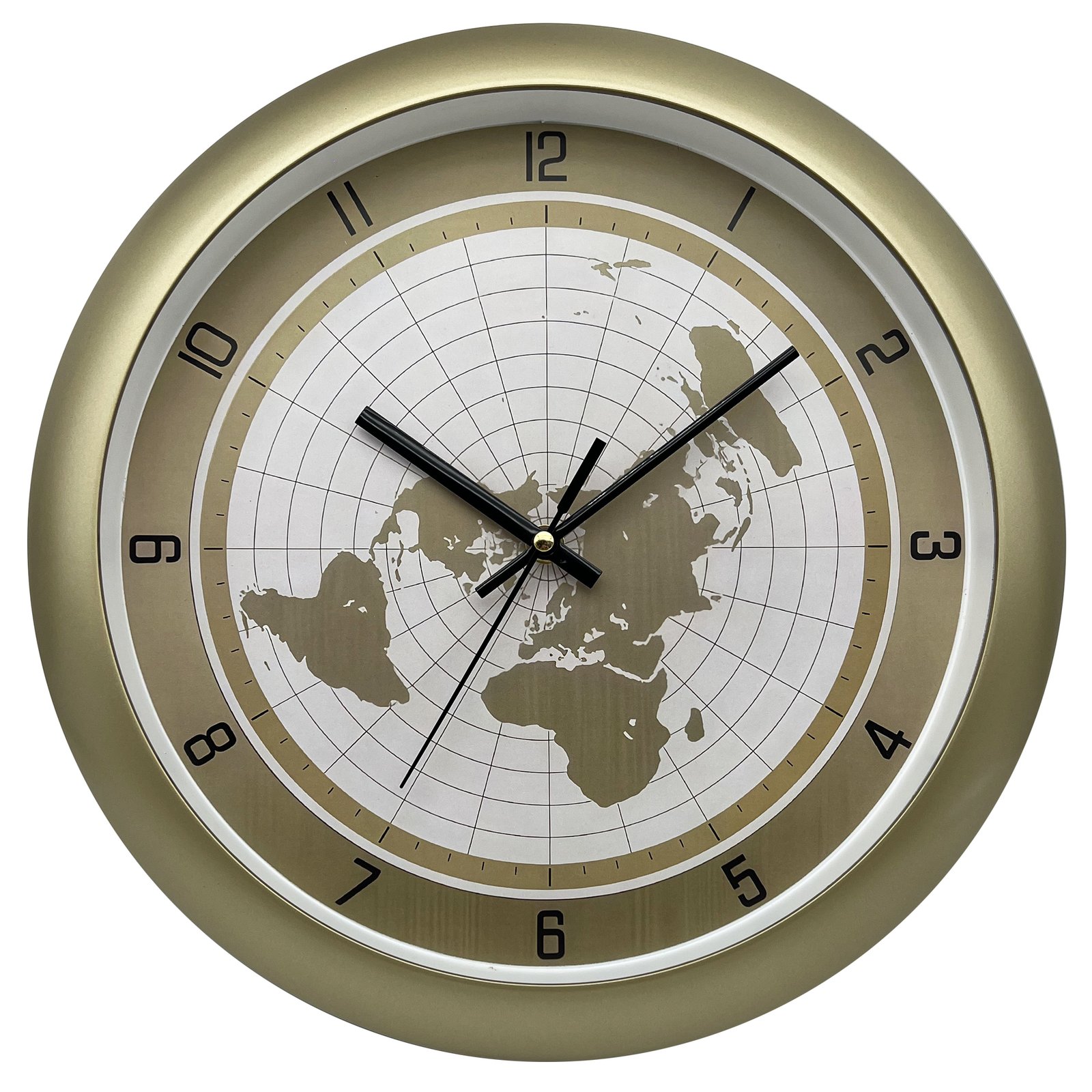 world map wall clock