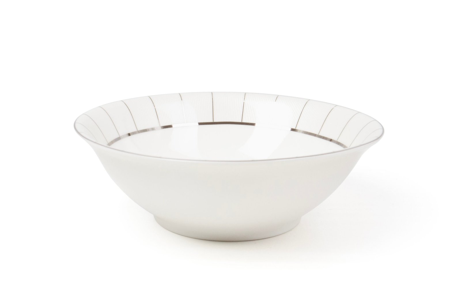 white salad bowl