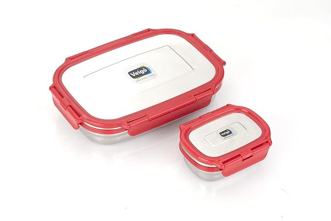 Veigo Jumbo SS Lunch Box (Red)